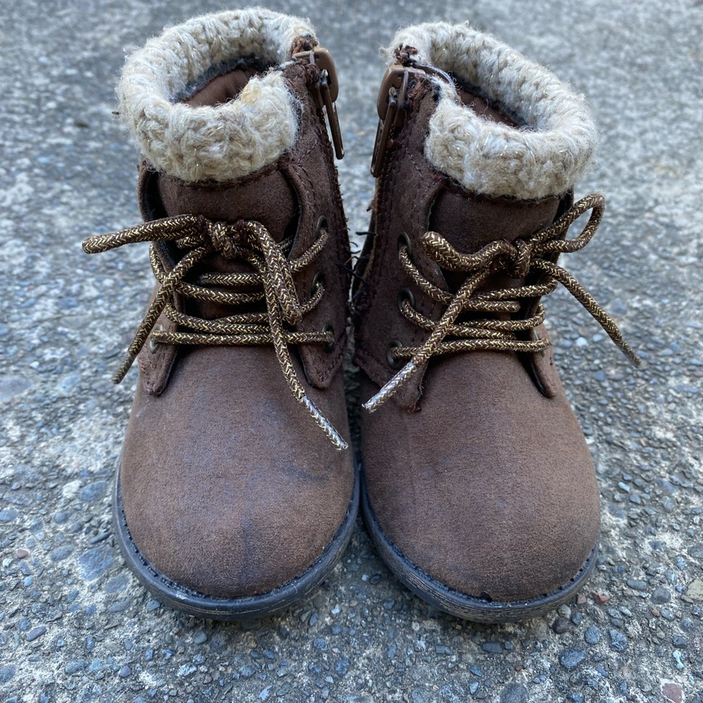 Cozy Brown Kids Boots
